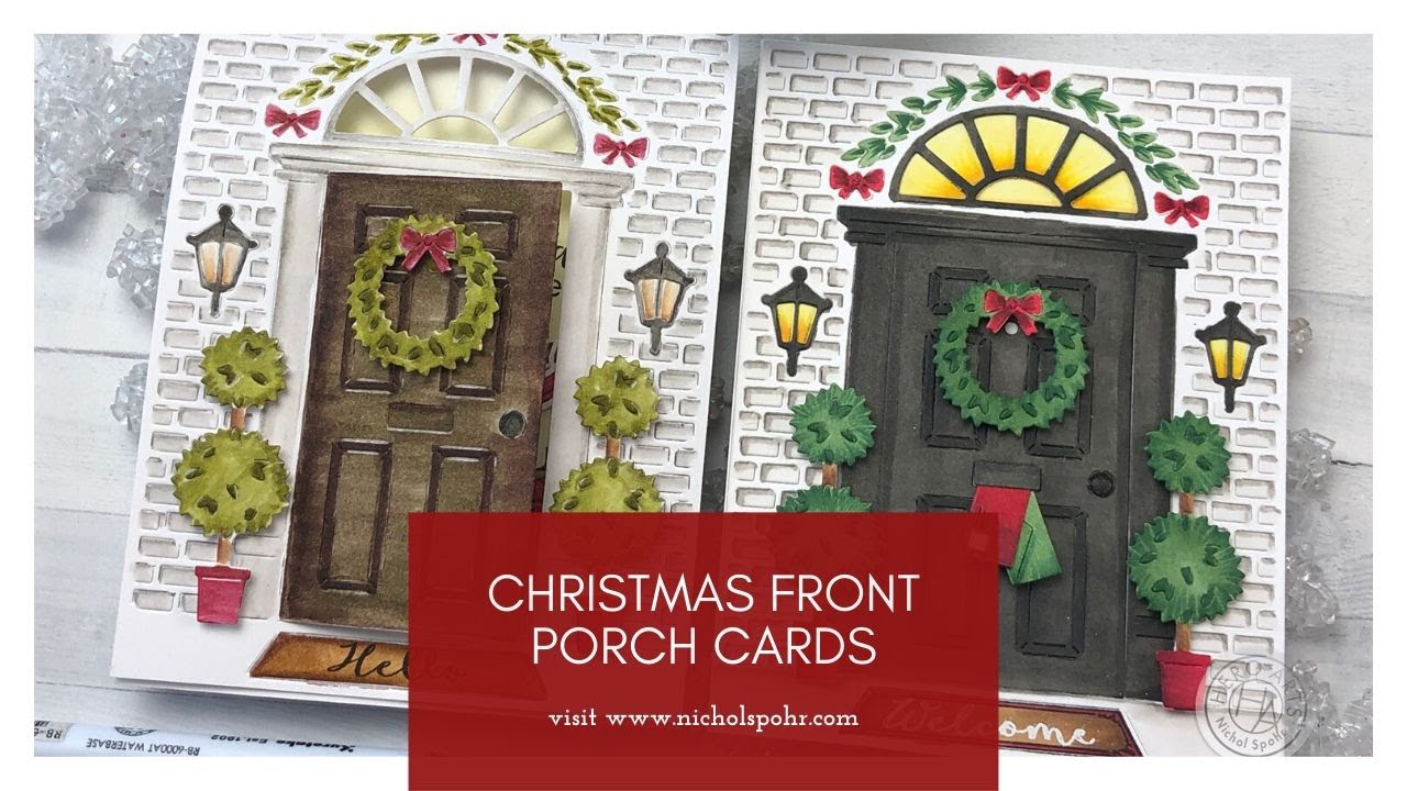 Christmas Front Porch Cards (Hero Arts My Monthly Hero)