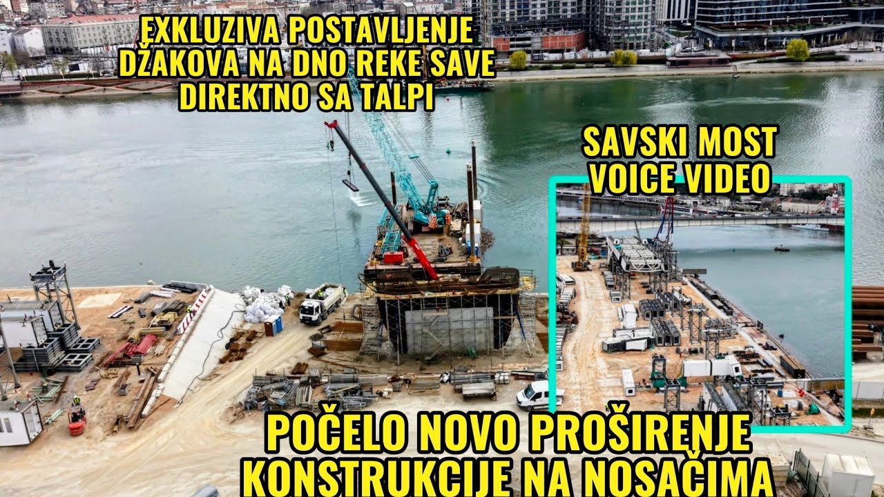 EXKLUZIVNO POCELO VADJENJE TALPI IZ SAVE,NOVO PROSIRENJE KONSTRUKCIJE,POCELO RUSENJE PARKA BLOK 18