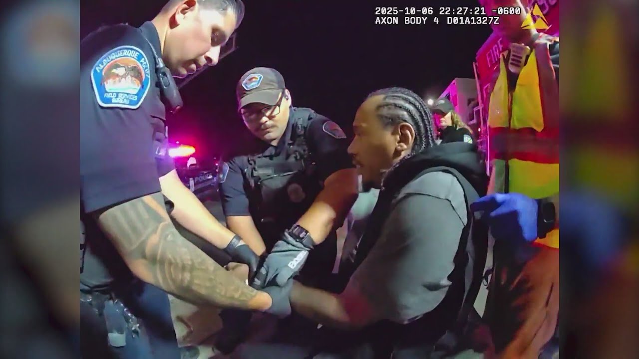 Video shows arrest of Albuquerque man accused of driving drunk and injuring police officer