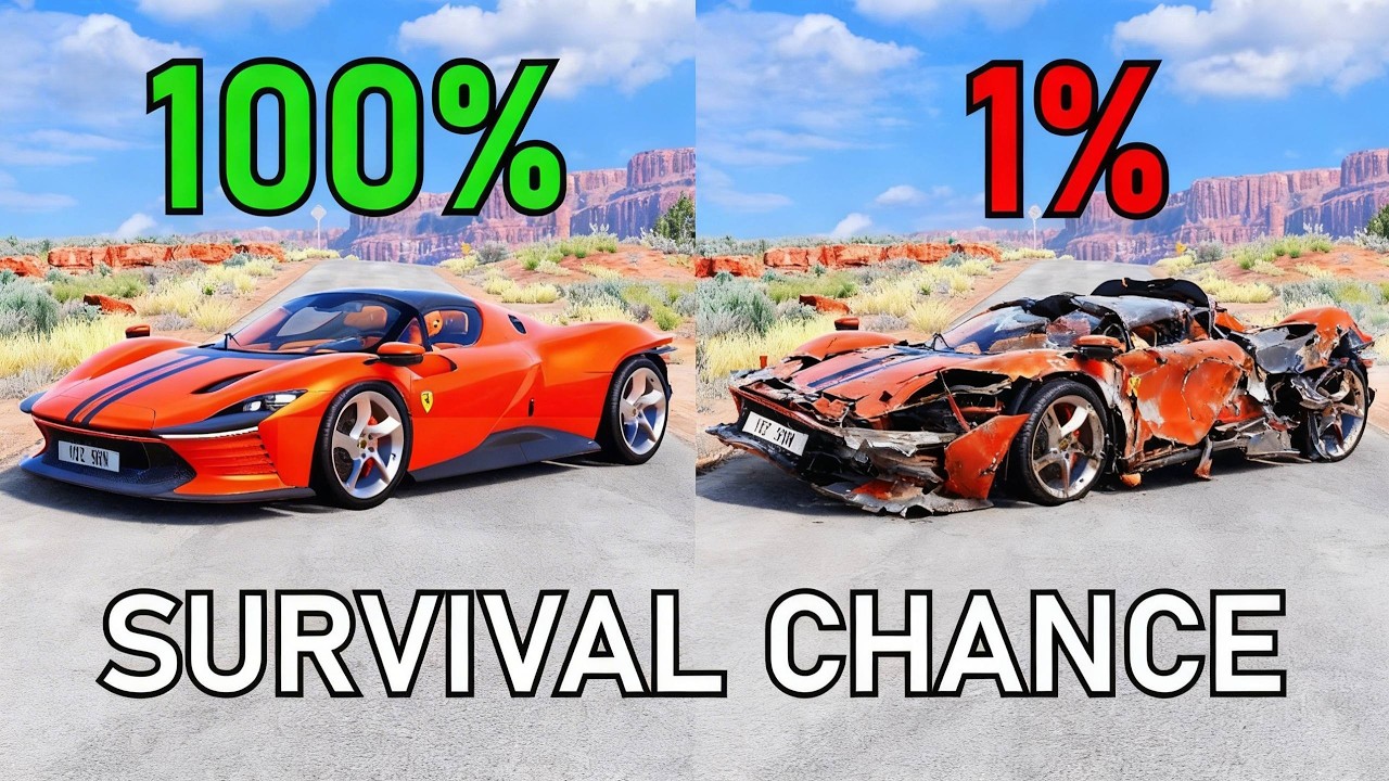 Best of Realistic Survival Chance Crashes #4 | BeamNG.drive