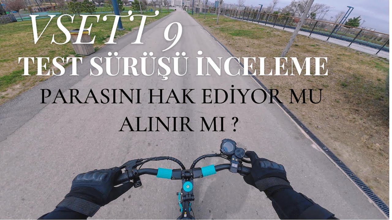Vsett 9 Scooter s&uuml;r&uuml;ş testi / menzil testi  / e-scooter vlog