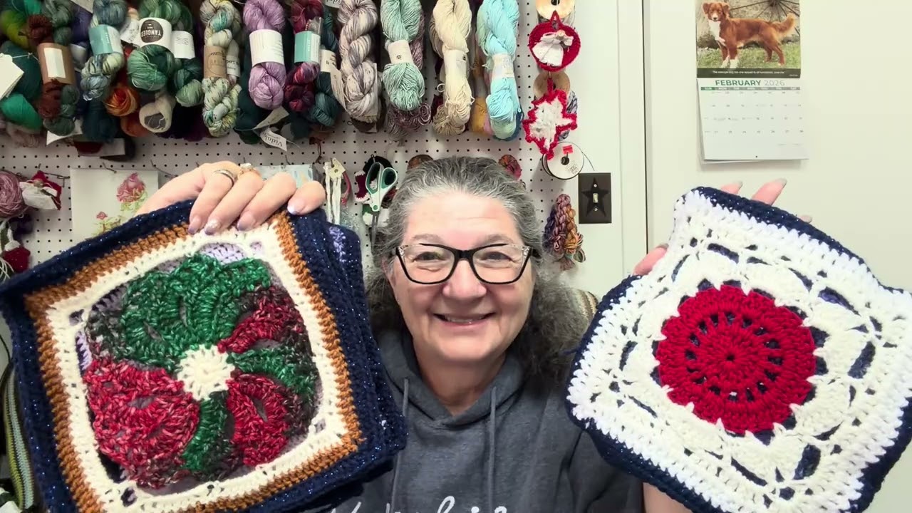 #FunWithFiber 🥰 Вязание крючком. Работа над текущими проектами. #flosstube #вязание #крючок