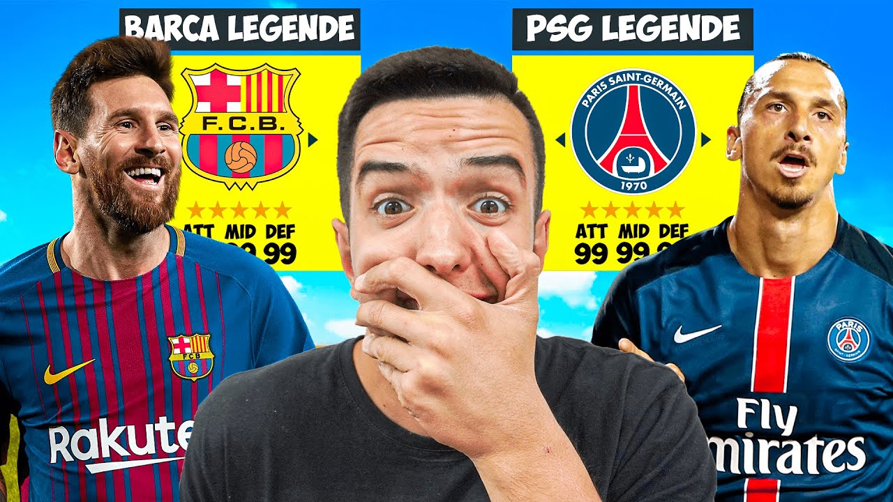 LEGENDE BARCELONE PROTIV LEGENDI PSG-A! ALL-STAR FIFA 22