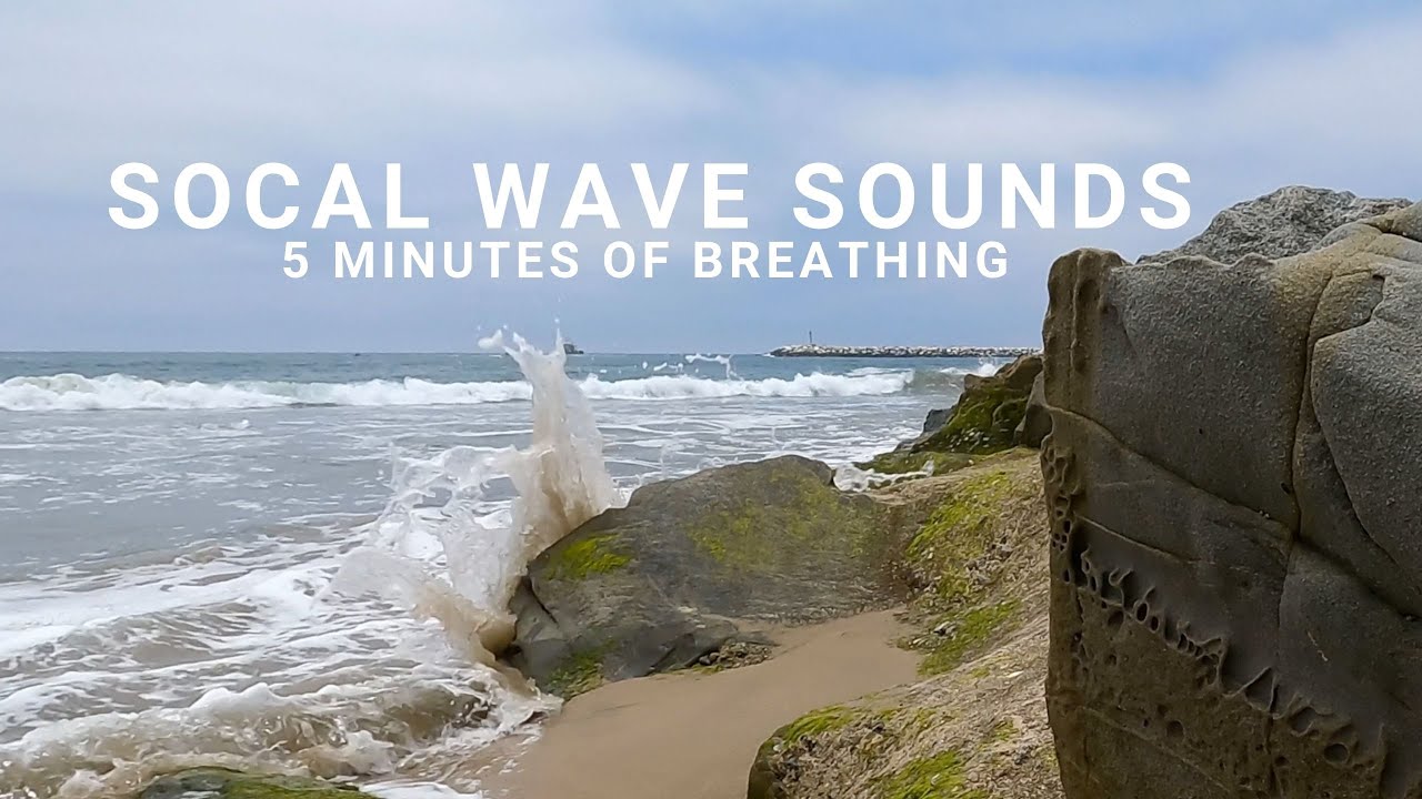 4K SoCal Waves w/ music: escape to Playa Vista.  Daily 5 minute breathing break w/ music.