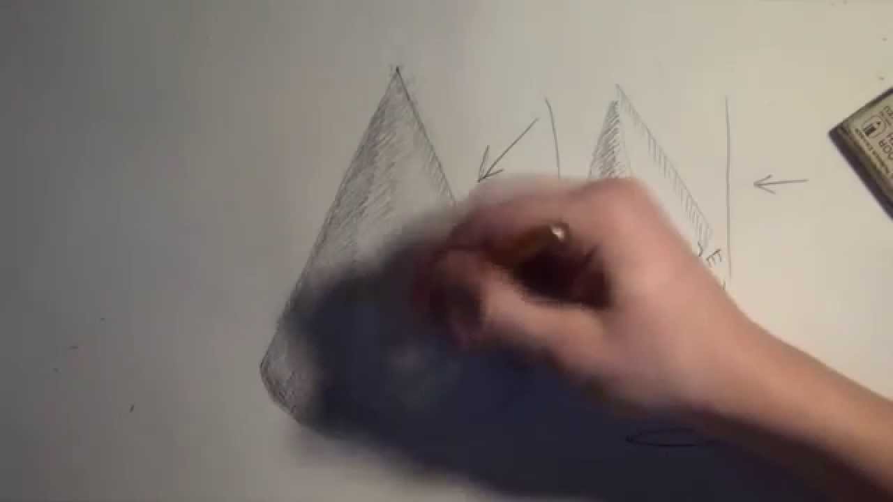 Как нарисовать конус / How to draw cone
