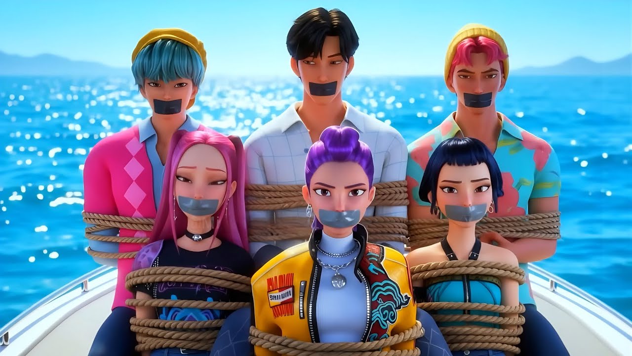 Mission: Rescue Huntrix and Saja Boys on the Beach | KPop Demon Hunters | Golden song    