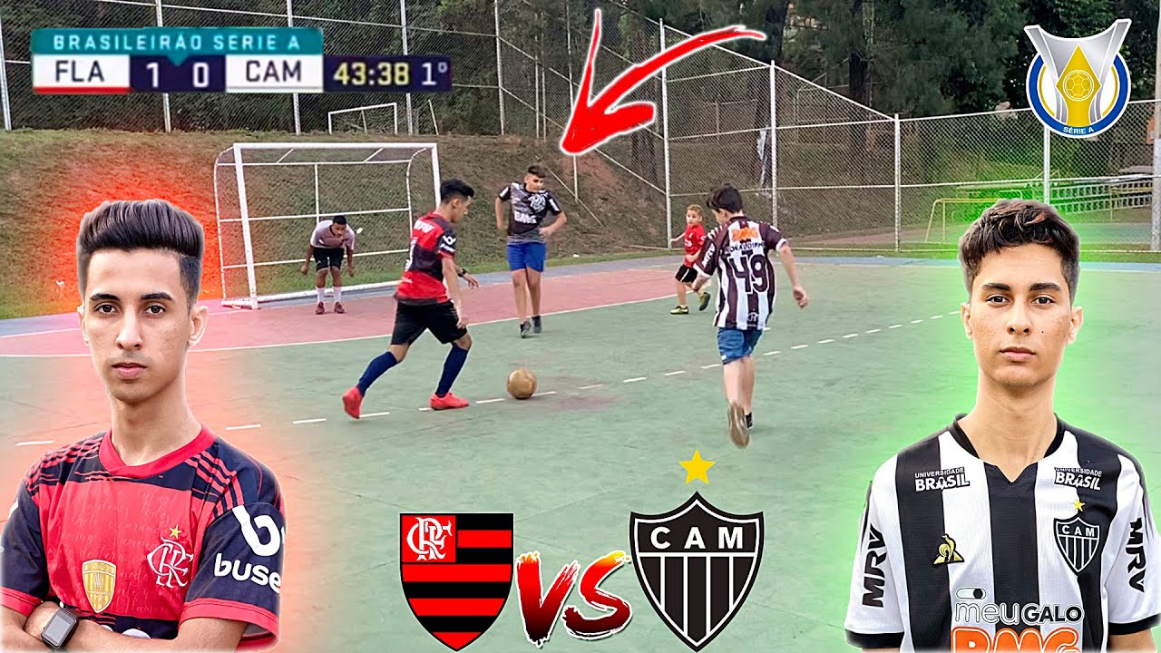 SEMIFINAL FLAMENGO vs ATLÉTICO-MG CAMPEONATO BRASILEIRO  DESAFIOS DE FUTEBOL ‹ Rikinho ›