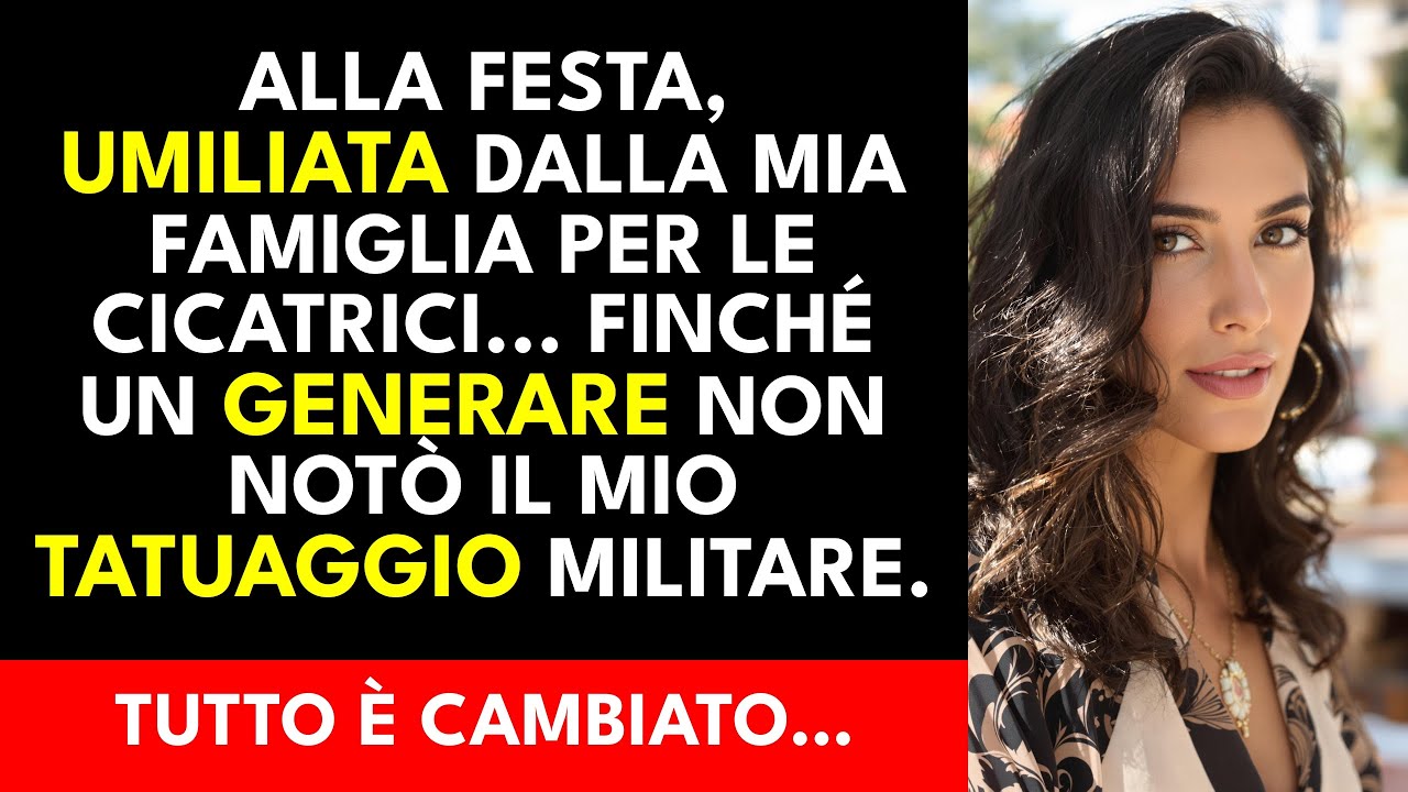 Alla festa, i miei genitori risero delle mie cicatrici. Un soldato vide. Si bloccò.