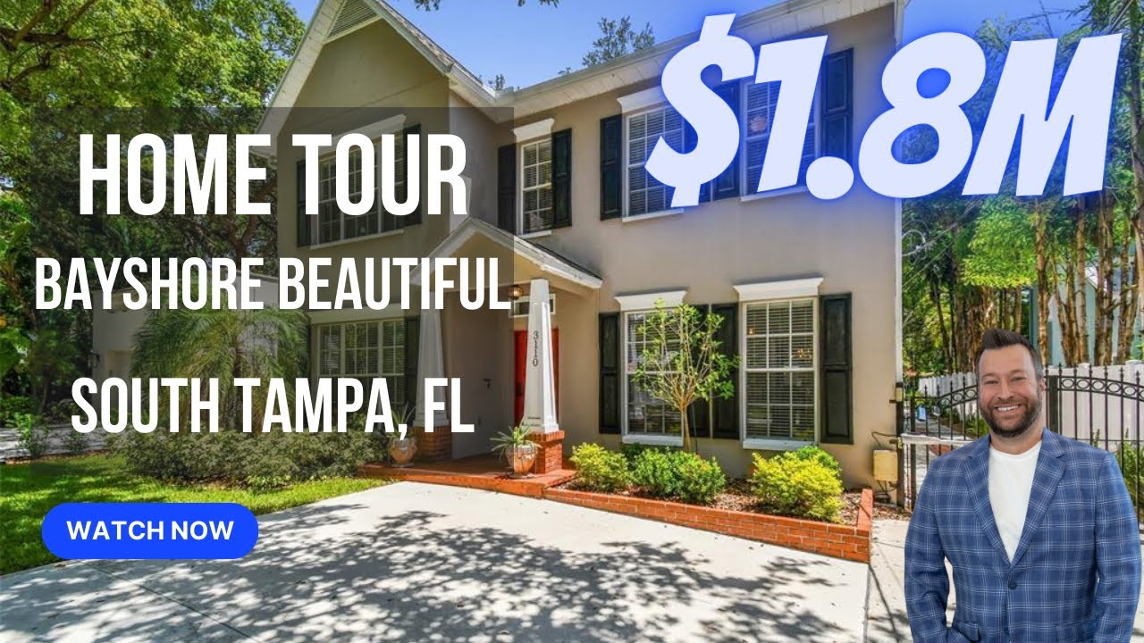 Bayshore Beautiful Home Property Tour South Tampa Home For Sale | Living in Tampa Florida