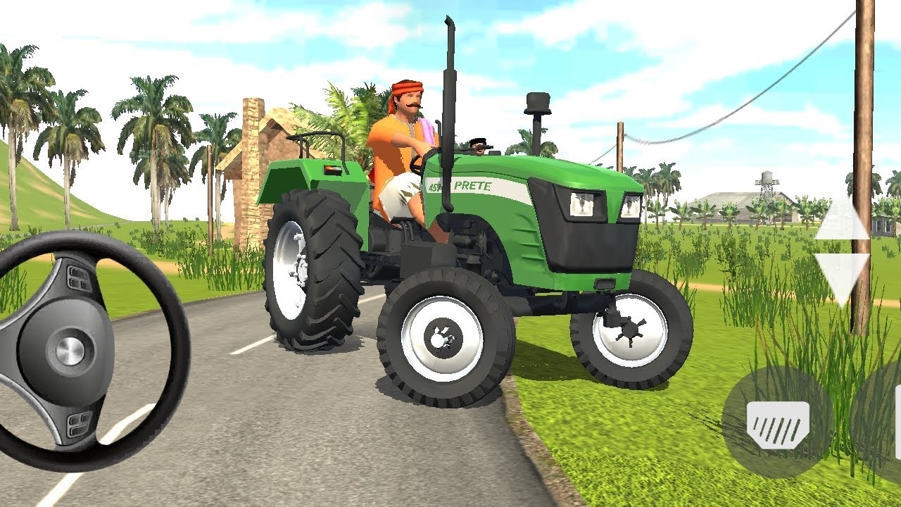 Prete tractor 🚜 driving simulator 3d game 🎮 // indian tractor 🚜 driving 3d #farming #viral #tractor 