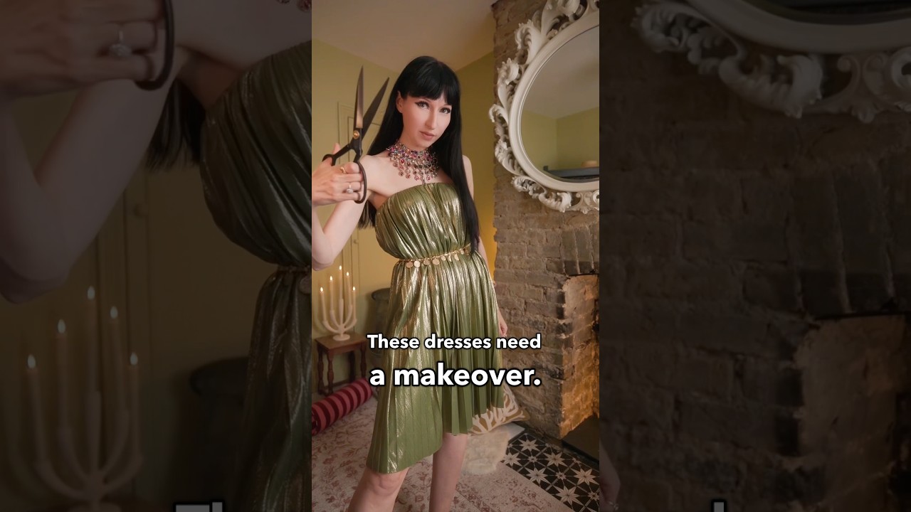 Styling makeover fashion hacks for fancy dresses #shorts ad