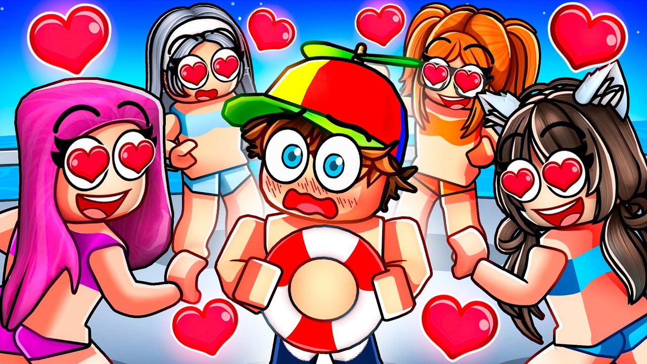 Оказались в ловушке на круизе только для девушек в Roblox Snapchat!