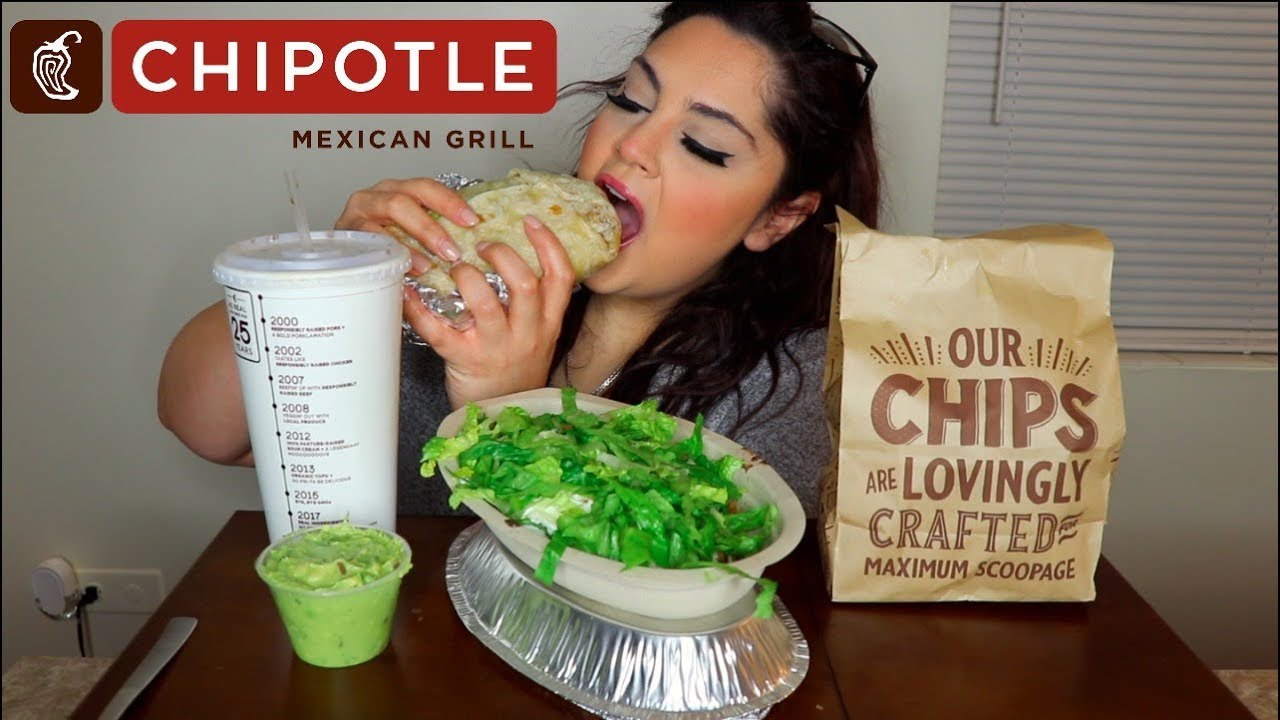 CHIPOTLE MUKBANG (MY FIRST BURRITO) | Eating Show