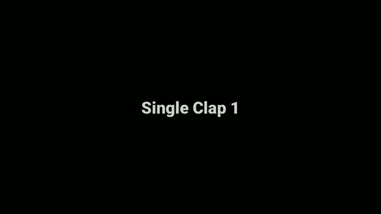 Single Clap - Sound Effect (Free Copyright)