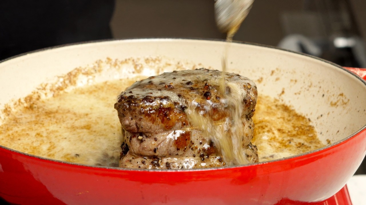 Classic Steak au Poivre - French Pepper Steak with Damien Leroux