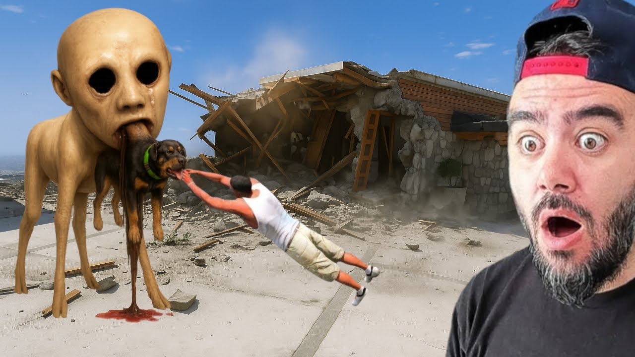BÜYÜK KAFA CHOPU YUTTU EVE SALDIRDI - GTA 5 MODS