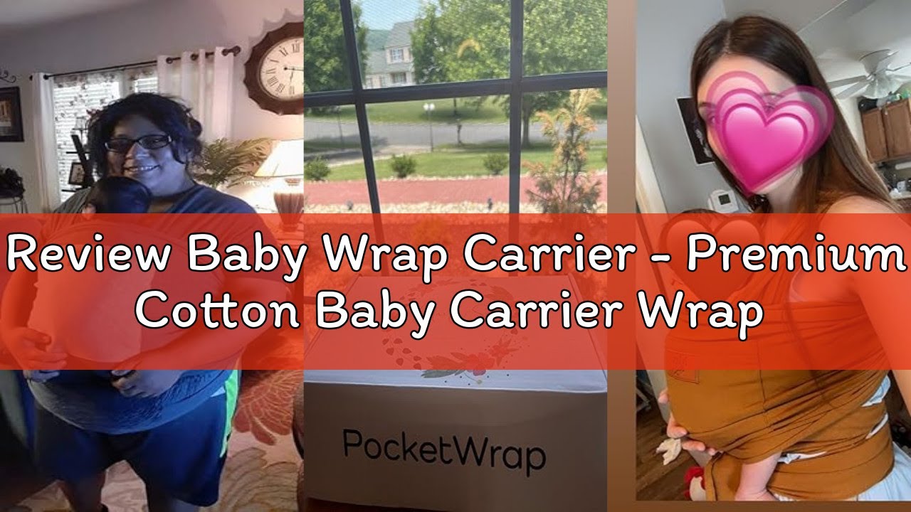 Review Baby Wrap Carrier - Premium Cotton Baby Carrier Wrap for Newborn to Toddler- Infant Carrier-
