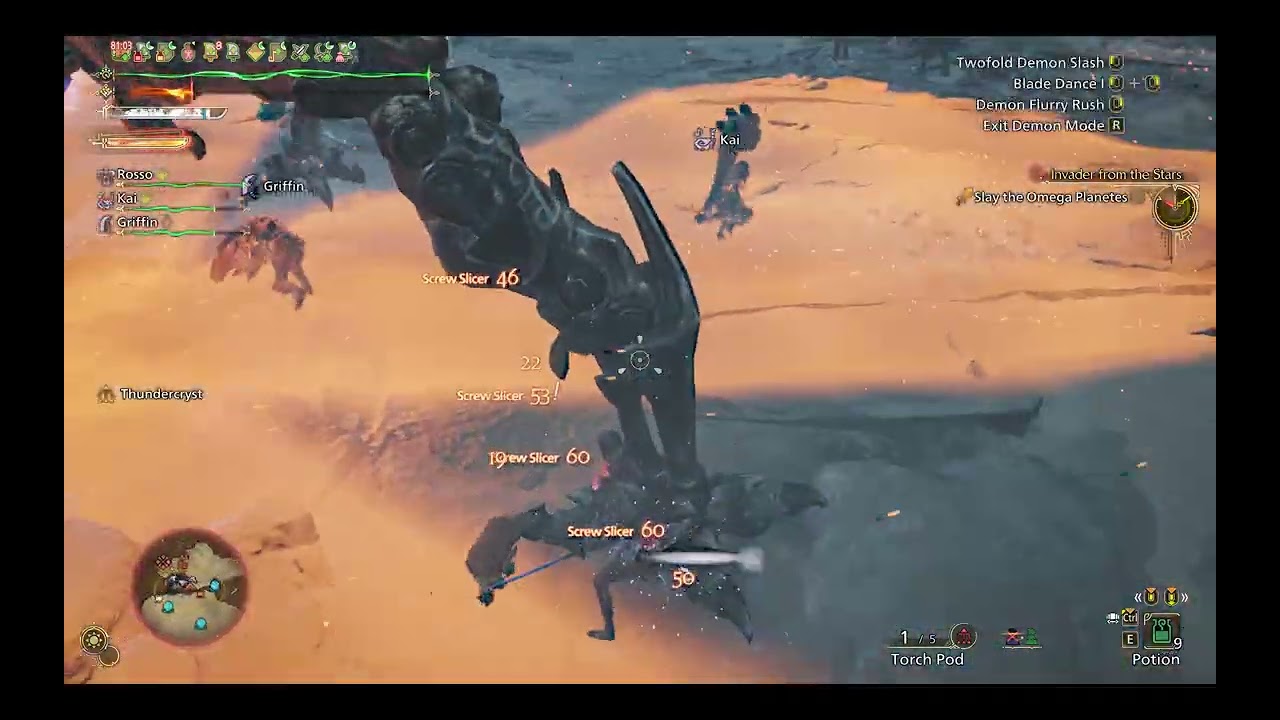Omega Planetes Full Fight Dual Blades (First Try) MHWilds