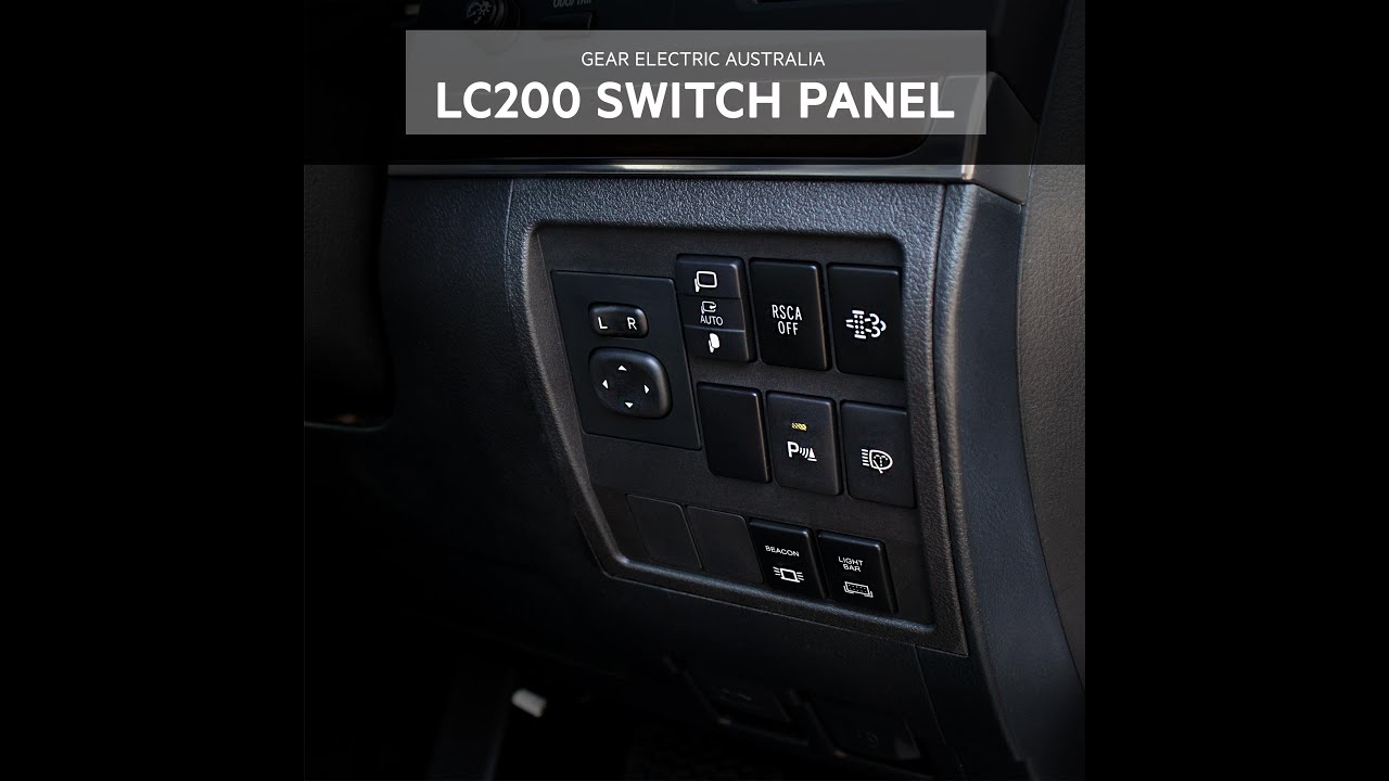 Toyota Landcruiser 200 series : How To Install the LC200 Switch Panel from Gear Electric.