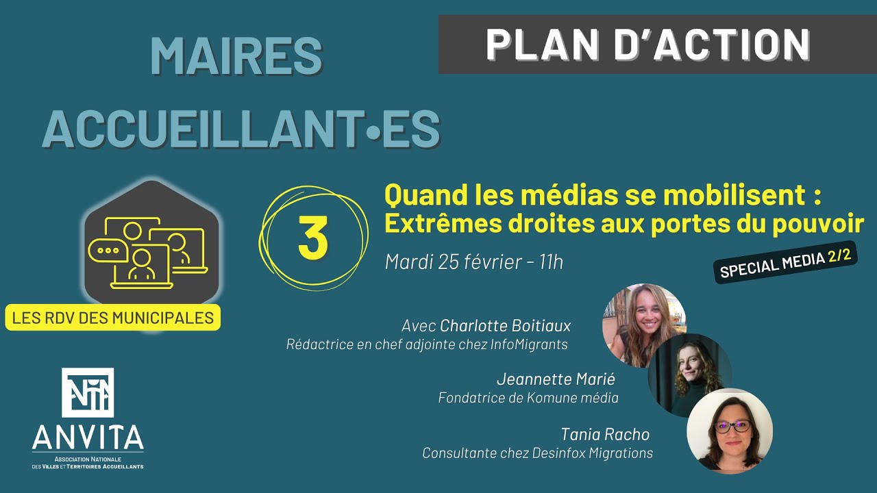 RDV des MUNICIPALES 2026 #3 - Quand les médias se mobilisent : InfoMigrants, Komune, Desinfox.