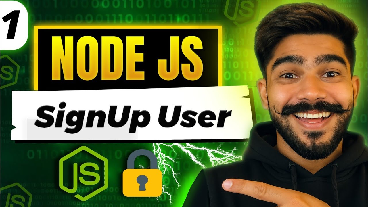 SignUp User in Node.js | Register Users with Hashed Passwords (Express & MongoDB) | CoderzArea