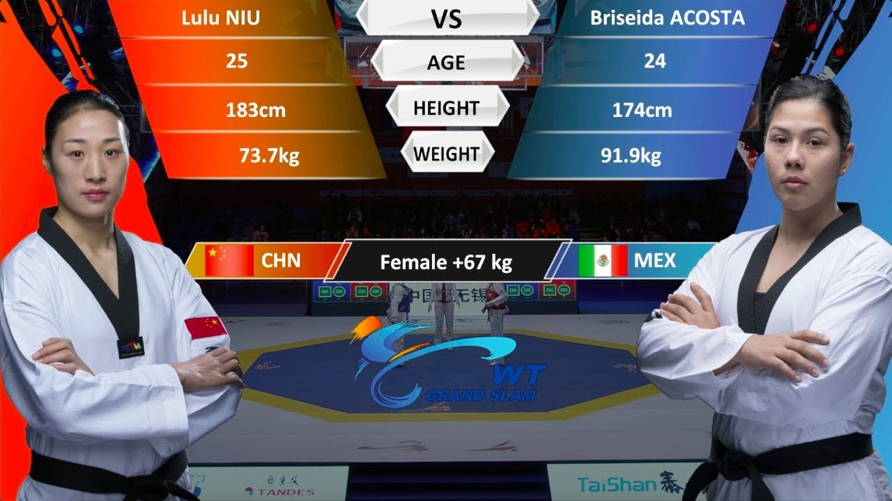 F+67kg | Briseida ACOSTA（MEX ）VS Lulu NIU（CHN） | 2017-2018 Season WT Grand Slam Finals