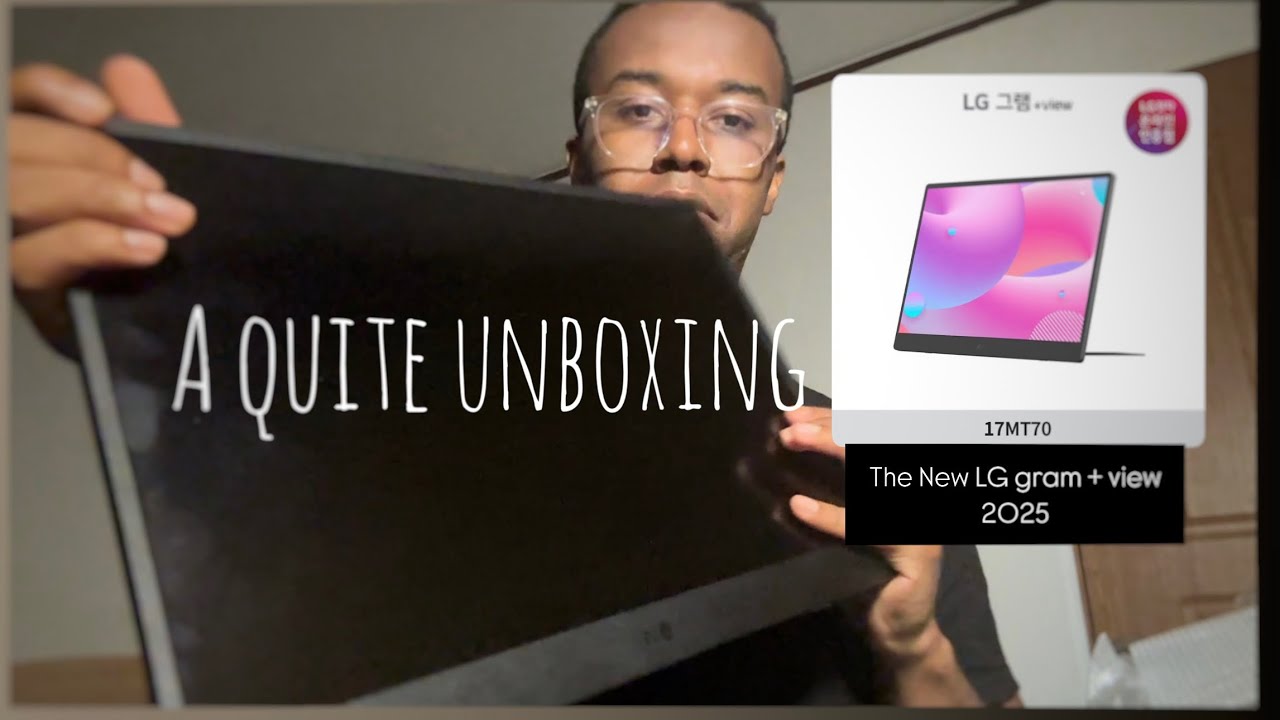 Unboxing the 3rd gen LG gram +view portable monitor