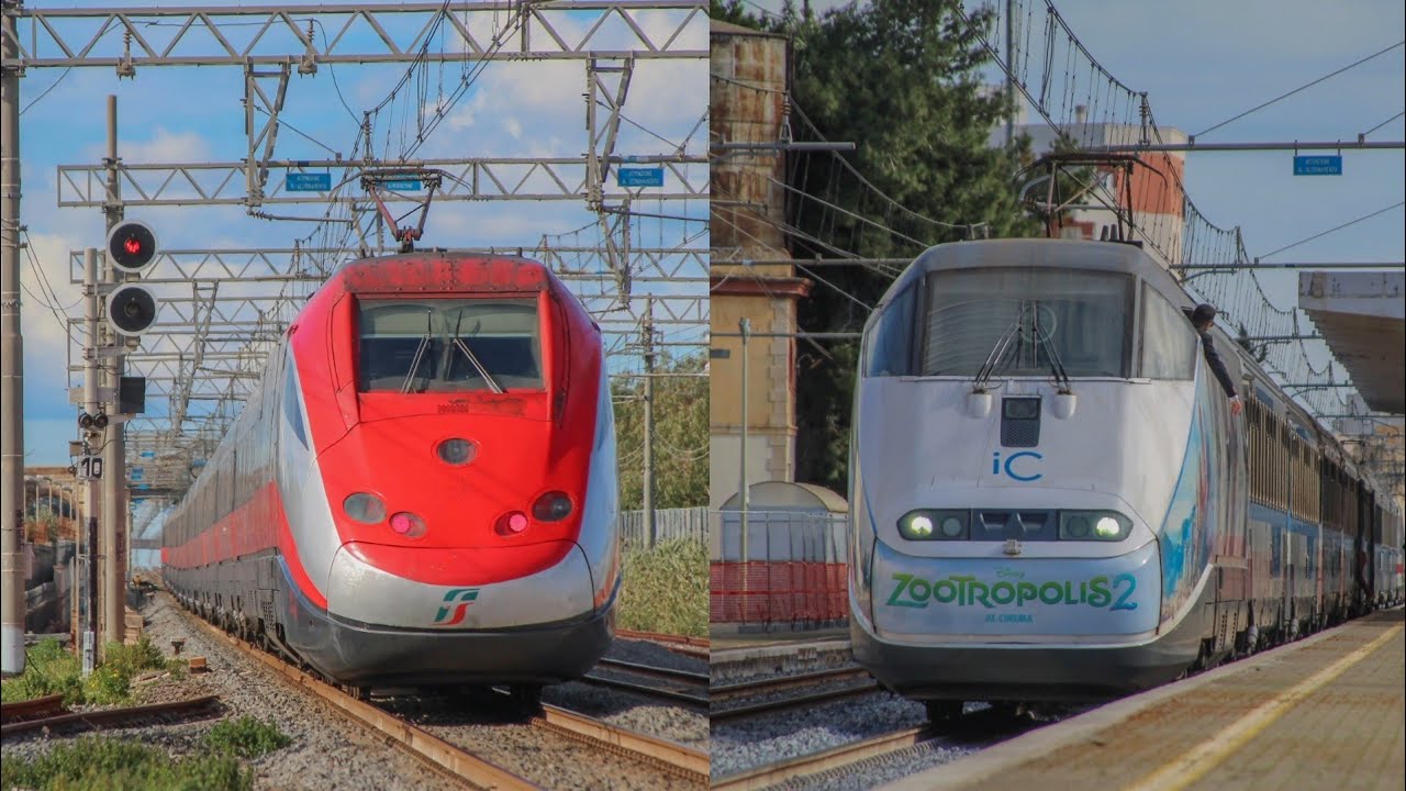 Pociągi w słonecznym włoskim Monopoli