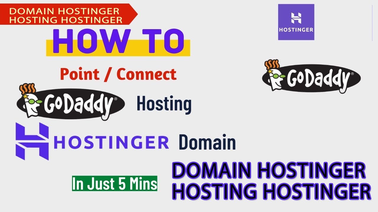 How to Connect GoDaddy Hosting & with Domain Hostinger | Point Hostinger  Domain, Godaddy Hosting