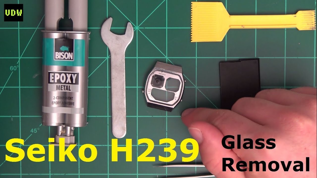 Seiko H239 glass removal - Ep 68 - Vintage Digital Watches