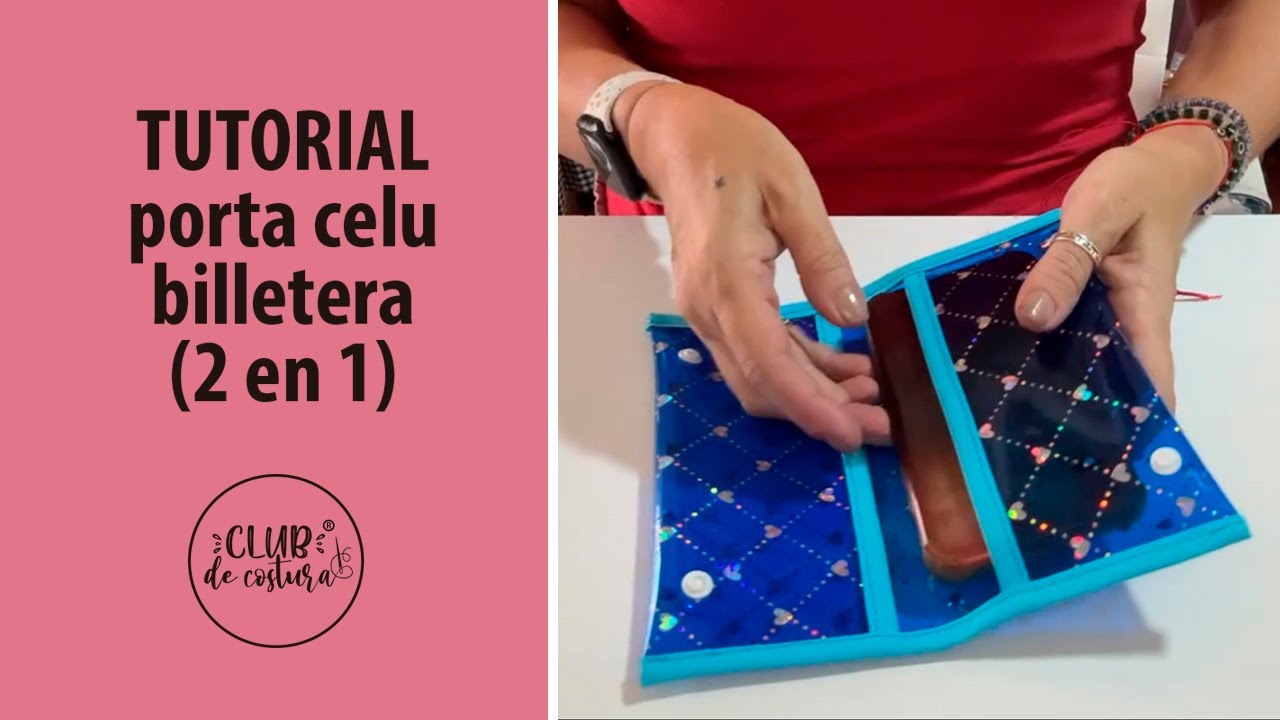 DIY - Cómo hacer un porta celular-billetera (2 en 1) en nylon cristal