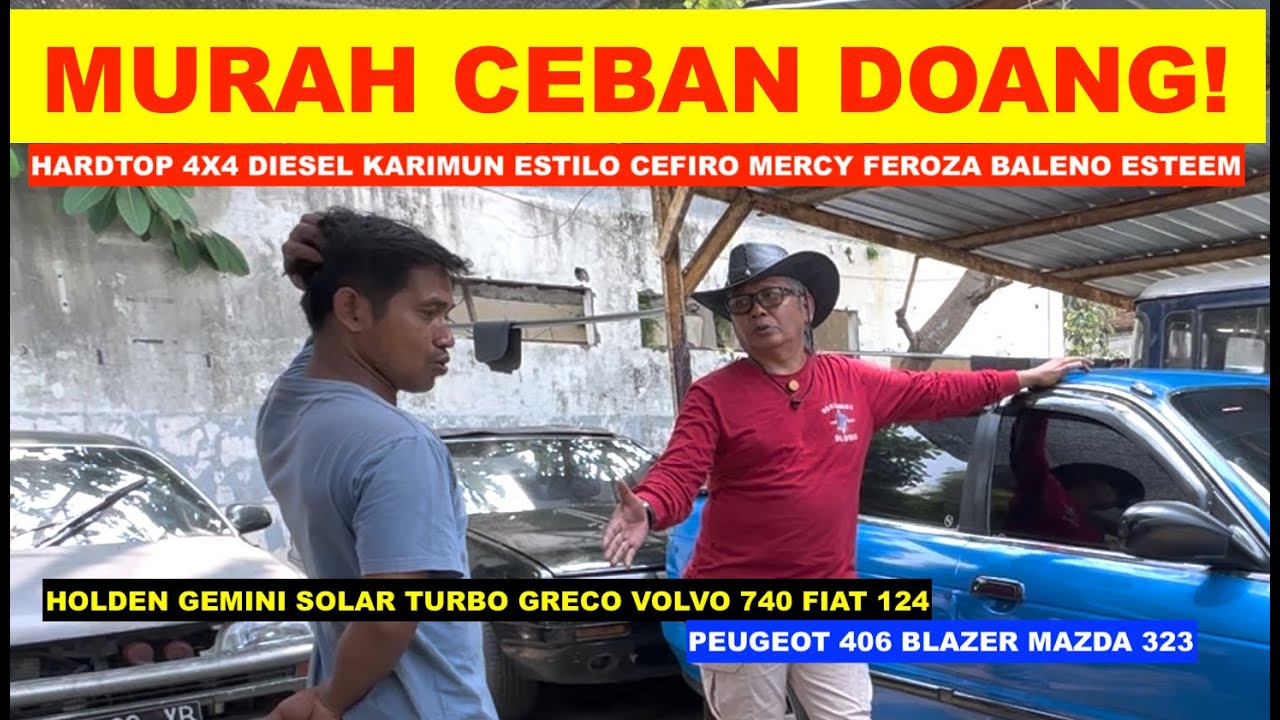 Murah Banget Ceban Doang Cak Irus Obral Kandas Banyak Stok Baru di Garasi Mobil Bekas Cak Leman
