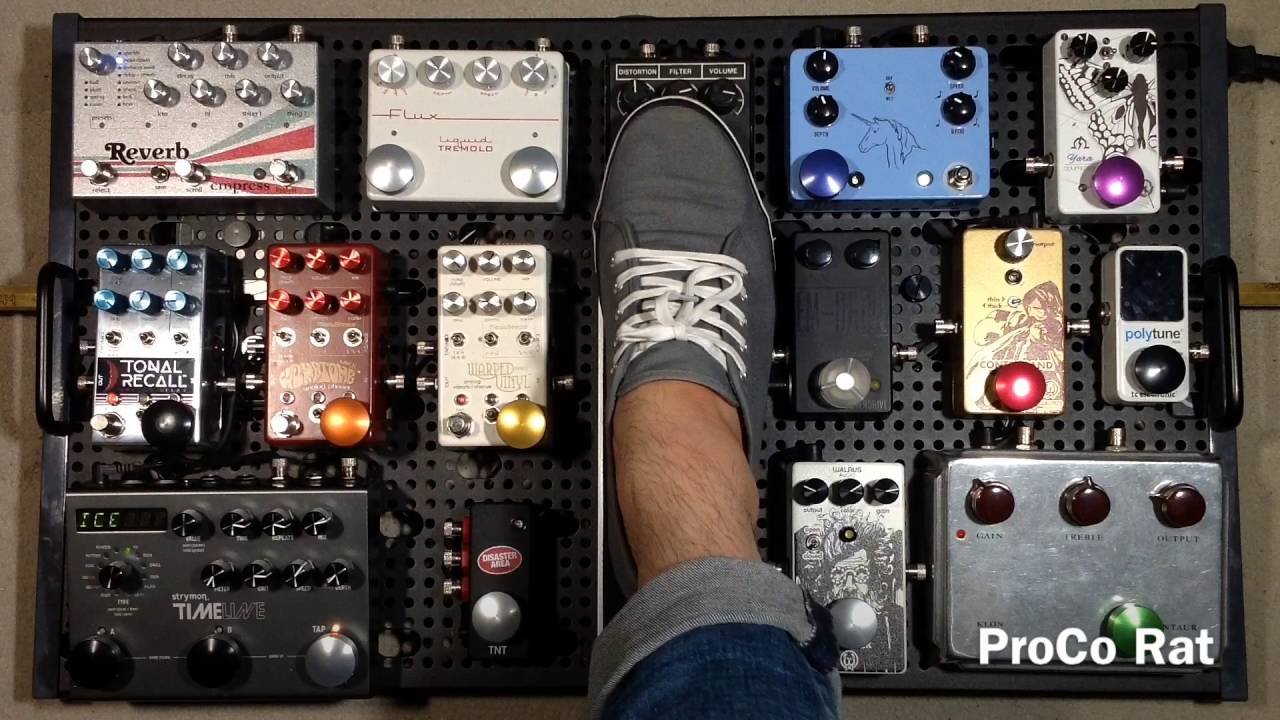 Curtis' Temple Audio Trio 28 Pedalboard Demo