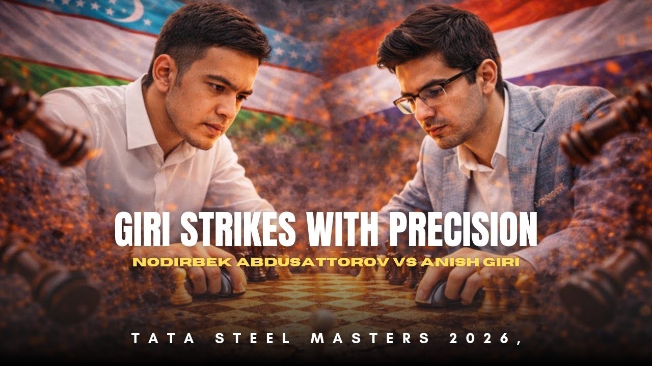 Nodirbek Abdusattorov vs Anish Giri ❗ Ragozin Precision & Queen’s Gambit Clash ❗ Tata Steel 2026