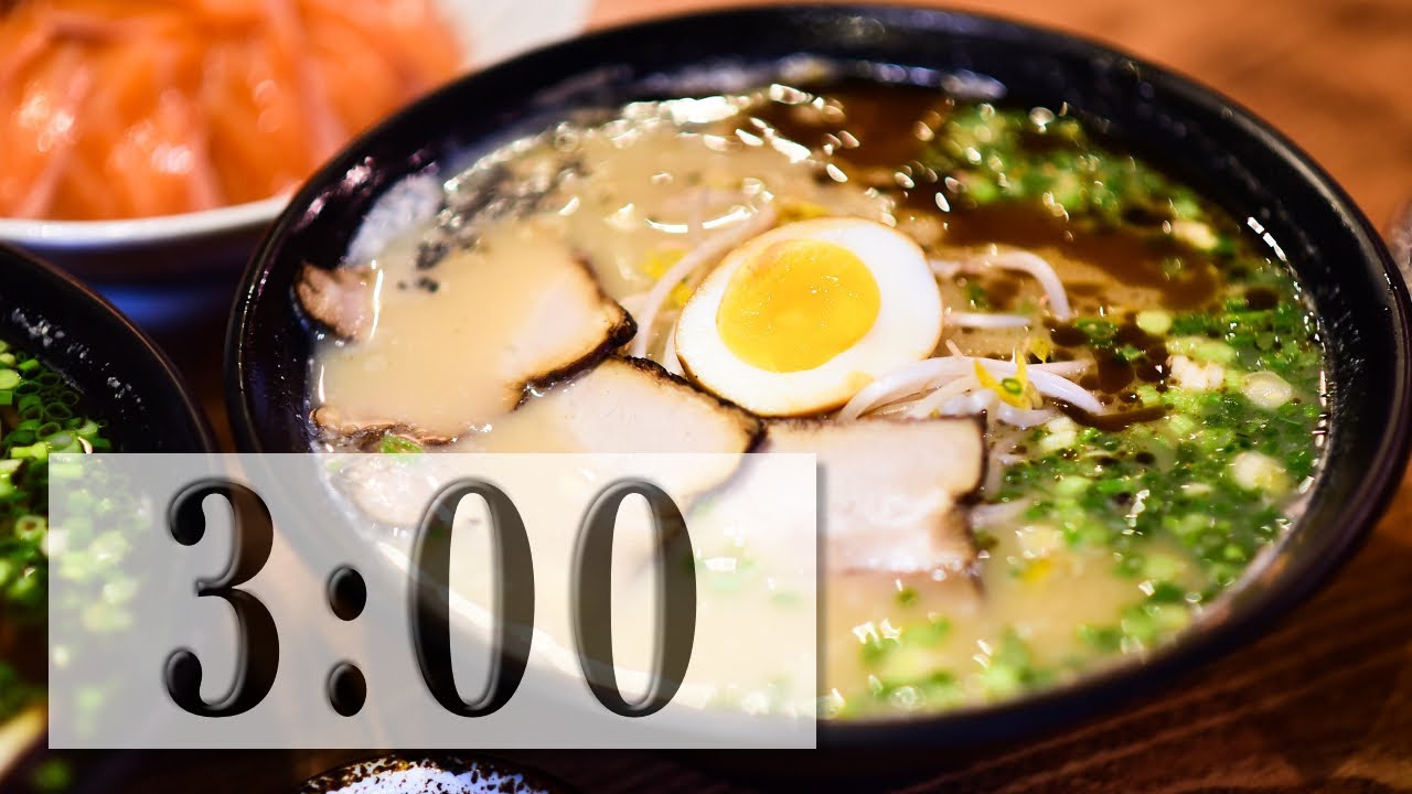 3 minutes timer for cooking 🍜 Cup Noodle 🍜 Countdow Timer & Music