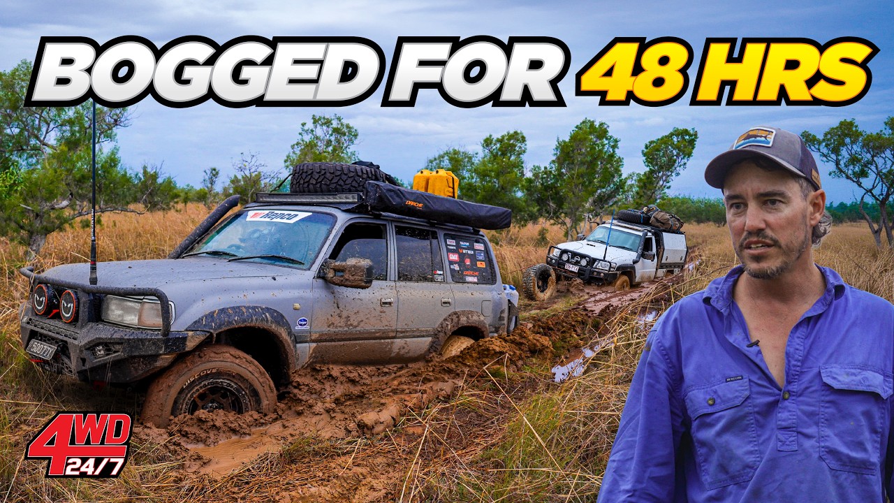 TRAPPED IN THE KIMBERLEY by FLOODING RAIN! Bogged to doors searching for secret beach