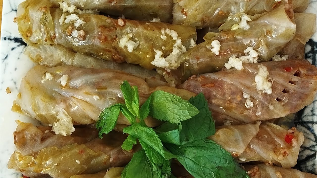 Anne Usulü Zeytinyağlı Lahana Sarması Nar Ekşili, Tam Kıvamında
