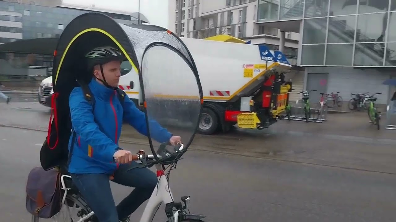 Bub up review - cycling rain protection