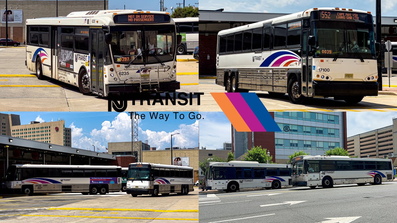New Jersey Transit Bus Compilation at Atlantic City #2