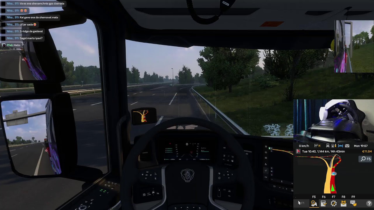 ETS2 Live enjoy trucking /W Logitech G29 + H Shifter