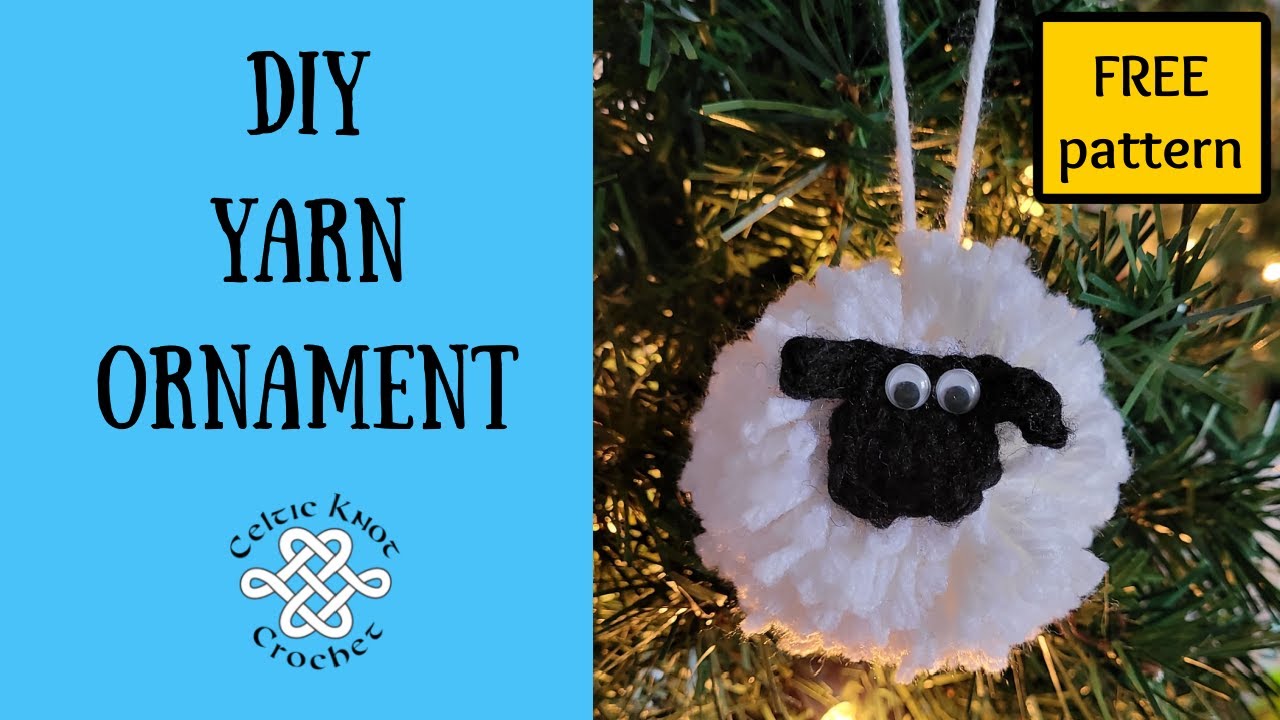 DIY Yarn Ornament - So cute!