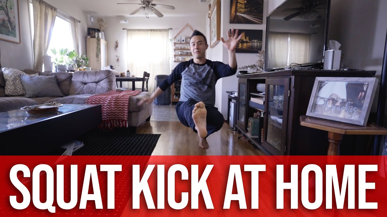 Squat Kick Training From Home | Kazotsky Kick / Russian Kick | Beginner Breaking Tutorial