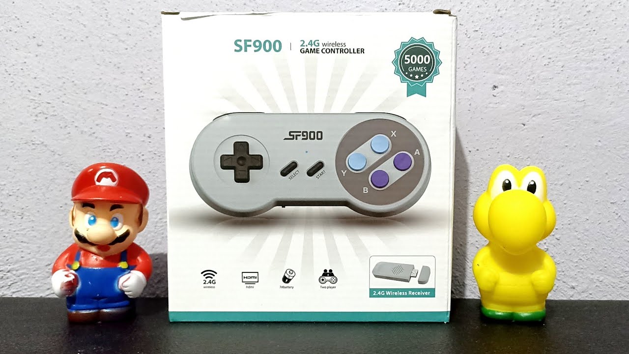 Consola de Videojuegos Sf900 2.4G Wireless Game Controller 5000 Games - Unboxing Review Shopee