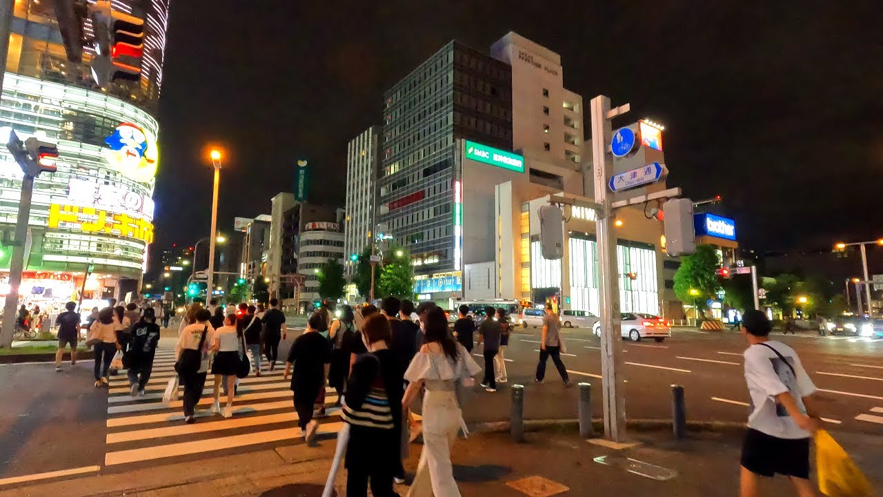 【名古屋市の中心】夜の栄＆錦を散歩！休日で賑わう繫華街！【愛知県名古屋市】4K60