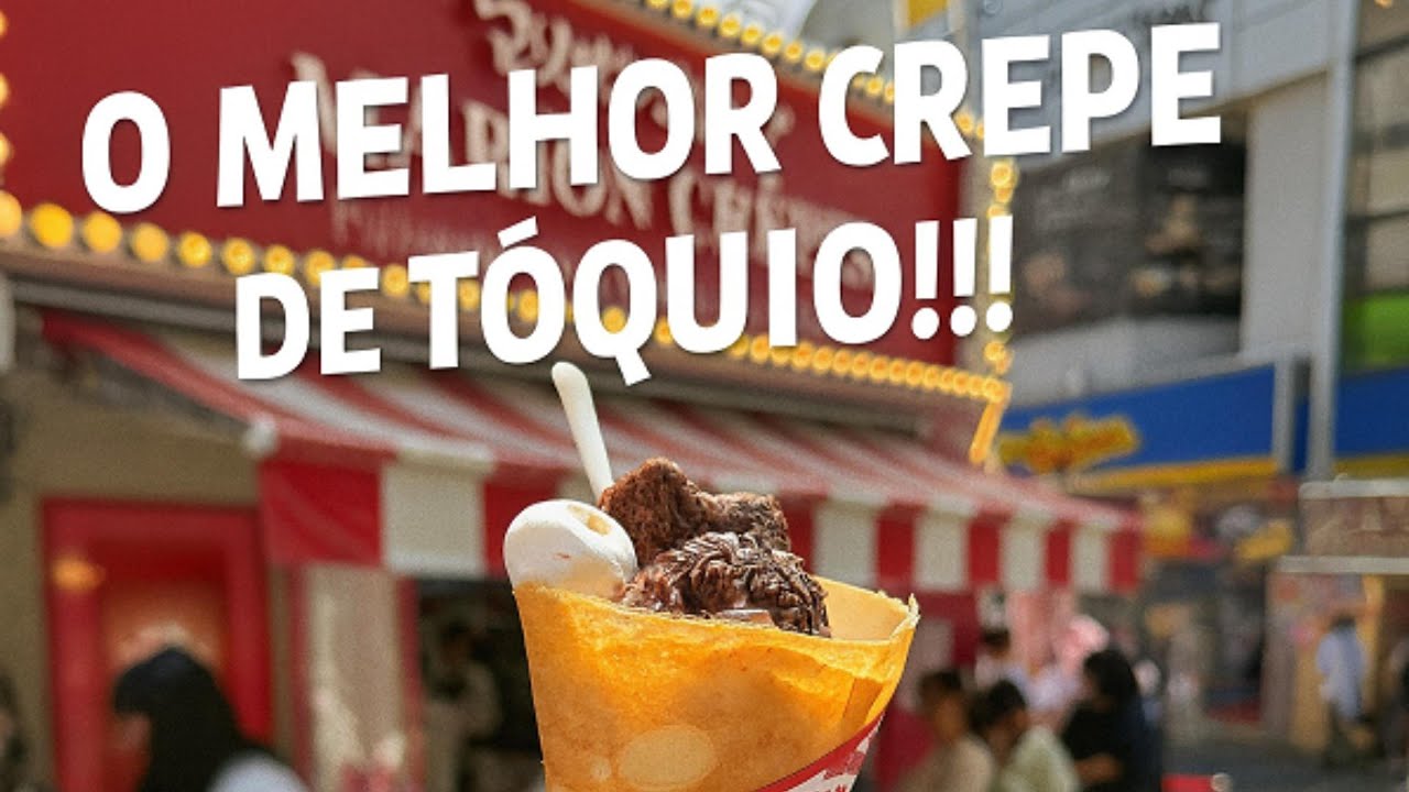 Provei o Crepe mais Famoso do Japão em Takeshita Street