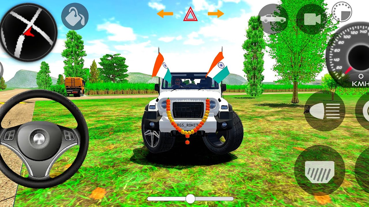 Modified Mahindra Thar😈Games:Indian White Thar (Gadi Wala Games) Car Game Android Game - #2025