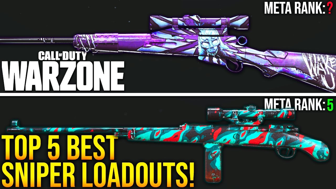 WARZONE: Top 5 BEST SNIPER LOADOUTS! Best META Sniping Setups!