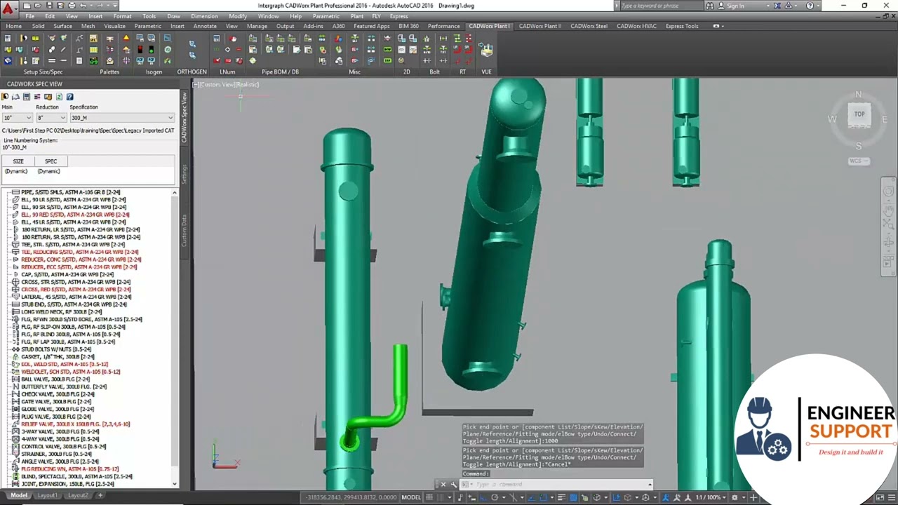 CADWORX Plant -equipment modeling -piping-structural-draft -isodraft -p&id professional -structural.
