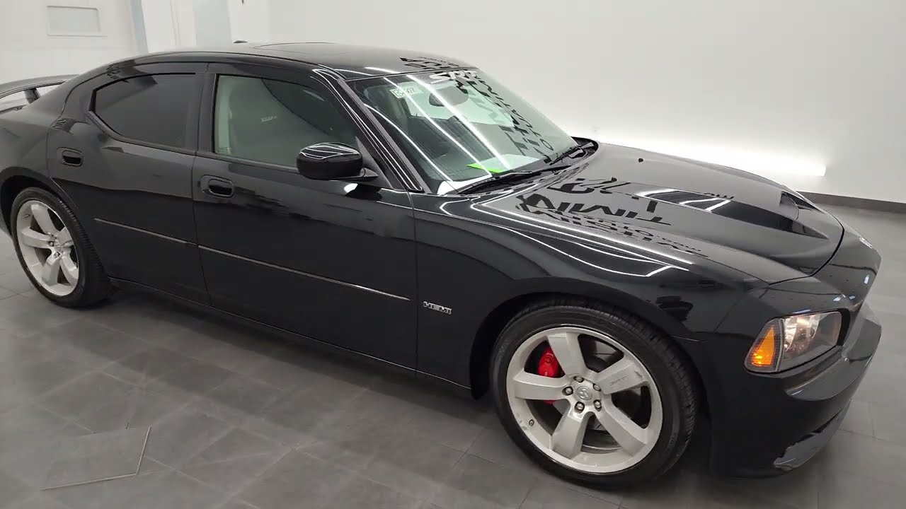 2007 DODGE CHARGER SRT8 NAV MOON DVD BRILLIANT BLACK 4K WALKAROUND 13260Z SOLD!