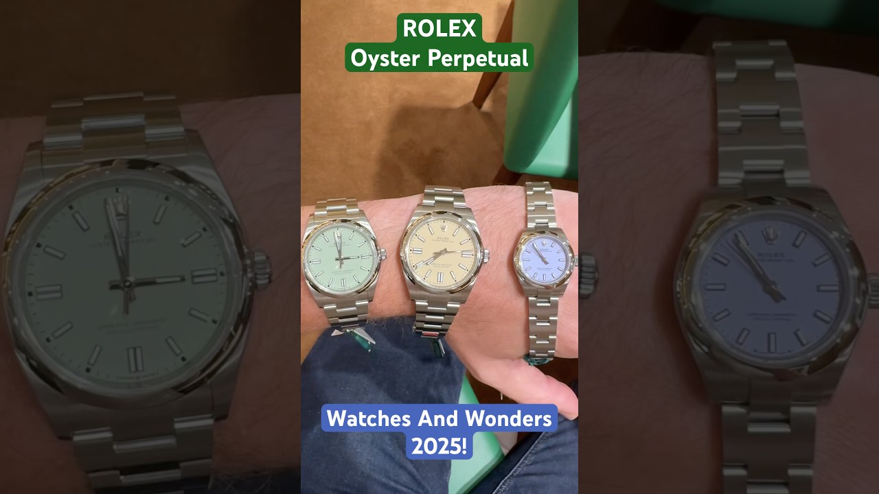 New Release Rolex Oyster Perpetuals - Pistachio, Beige & Lavender 